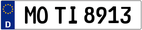 Trailer License Plate